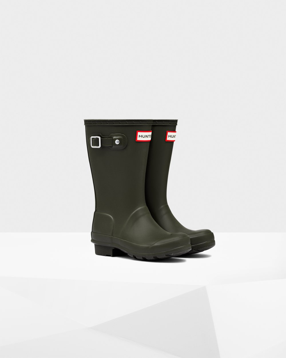 Kids Rain Boots - Hunter Original Big (72IZYOQWK) - Dark Olive